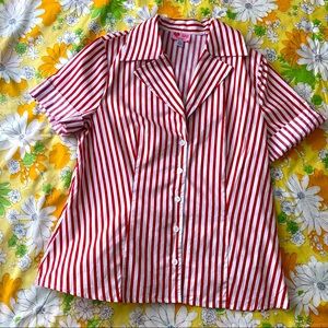 I Love Lucy Vintage Repro Red and White Blouse